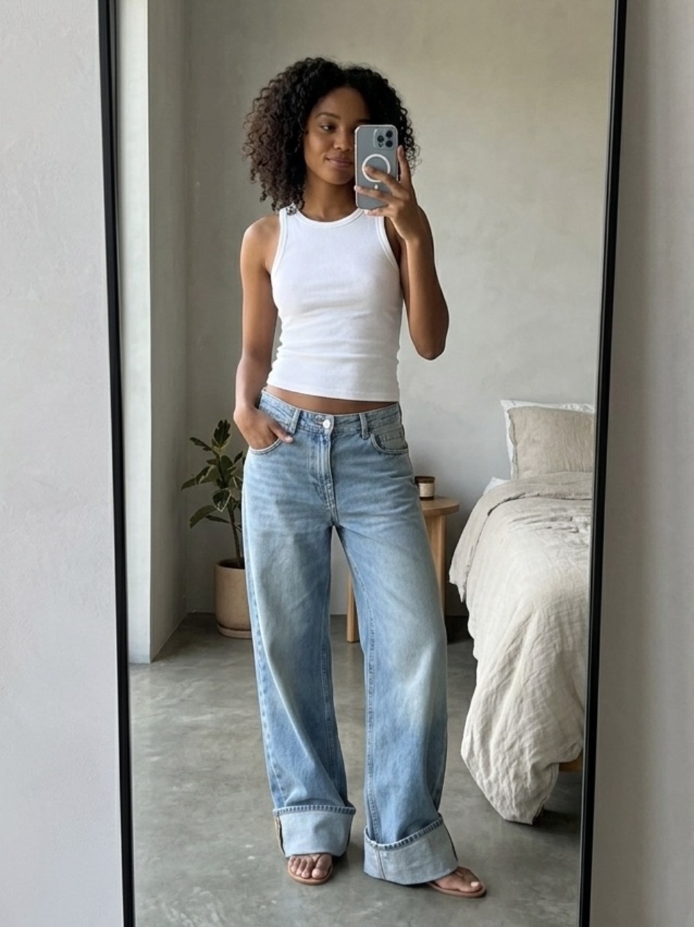 Zara Low Rise Baggy Jeans